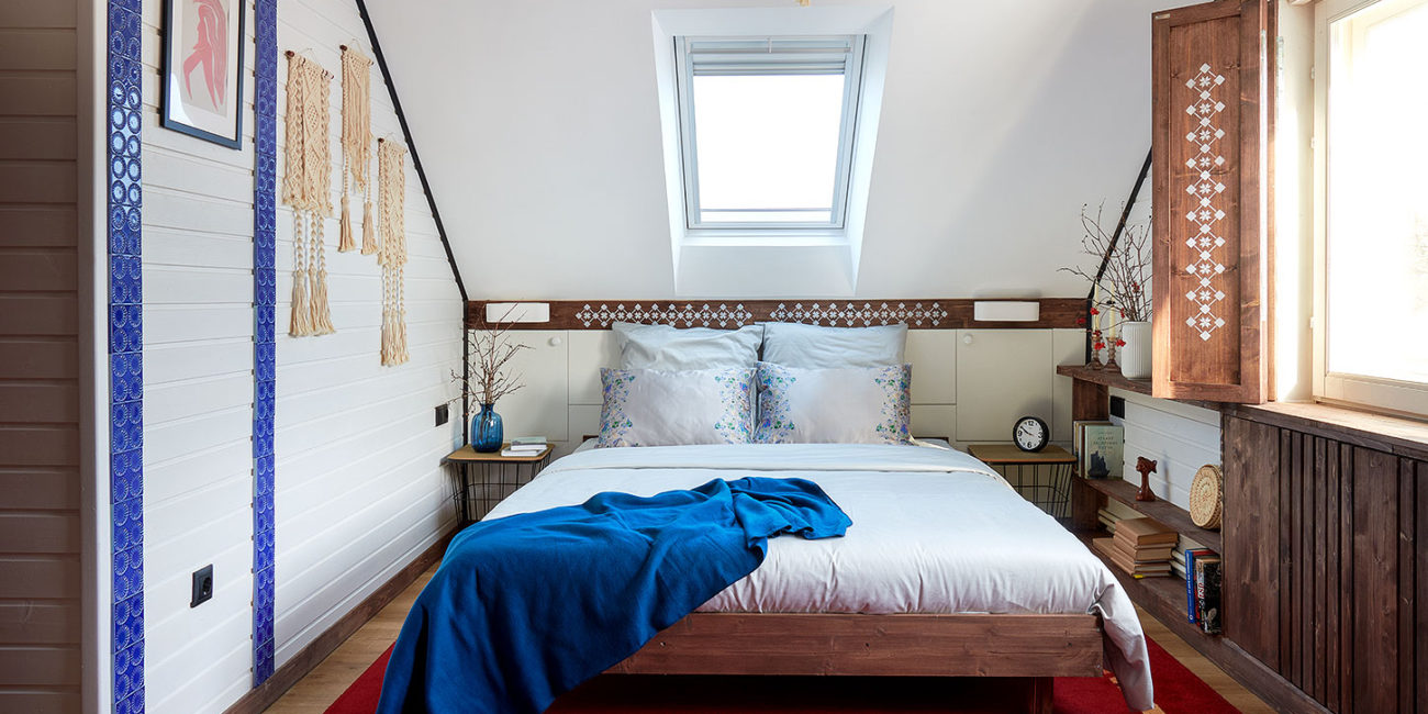 Дизайн интерьера спальни на мансарде: идеи красивого оформления (фото)